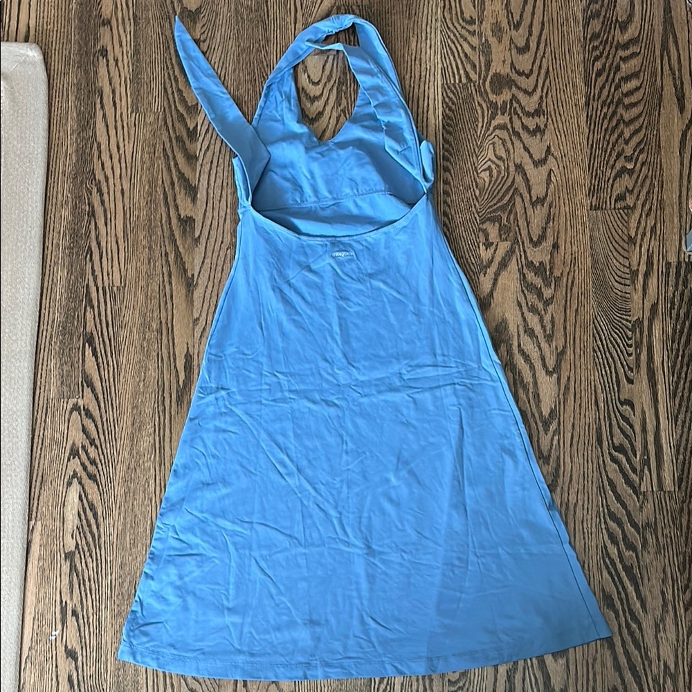 Patagonia Light Blue Halter Midi Dress - Women's Sz S - Picture 3 of 3